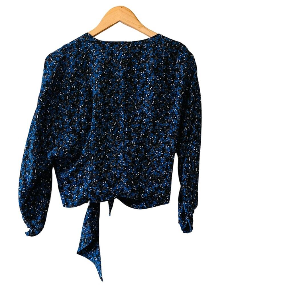 Parker Floral Crop Top Size XL Blue Multi - Picture 4 of 8